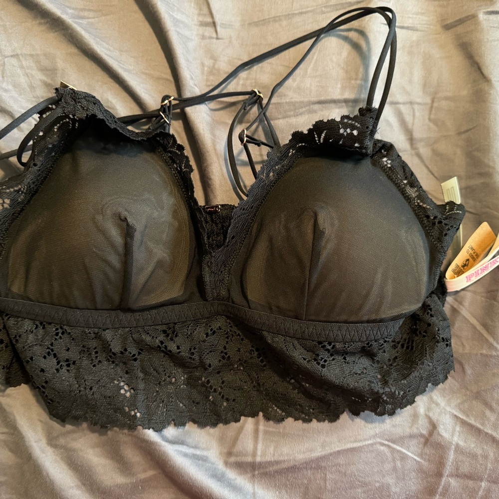 PINK lace bralette - Picture 3 of 6